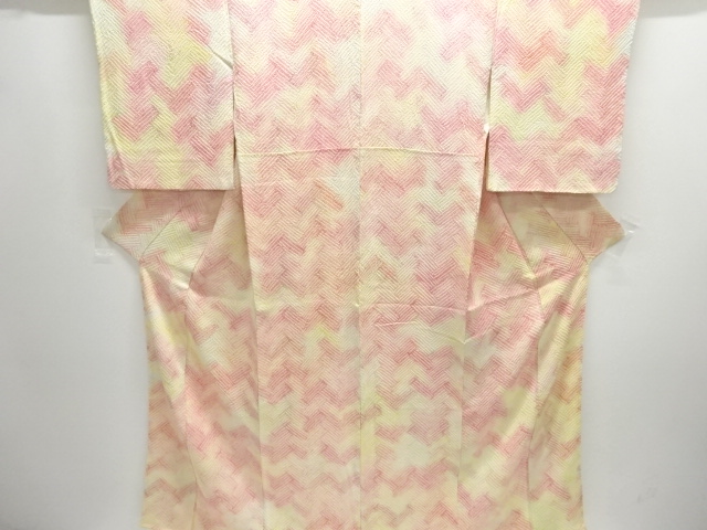 本総絞り檜垣模様小紋着物